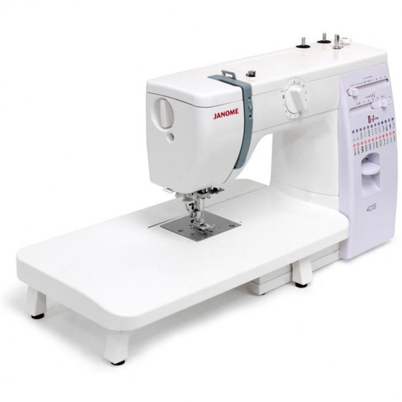 Janome 423S háztartási varrógép + rátolható varróasztal Janome 423S háztartási varrógép + rátolható varróasztal