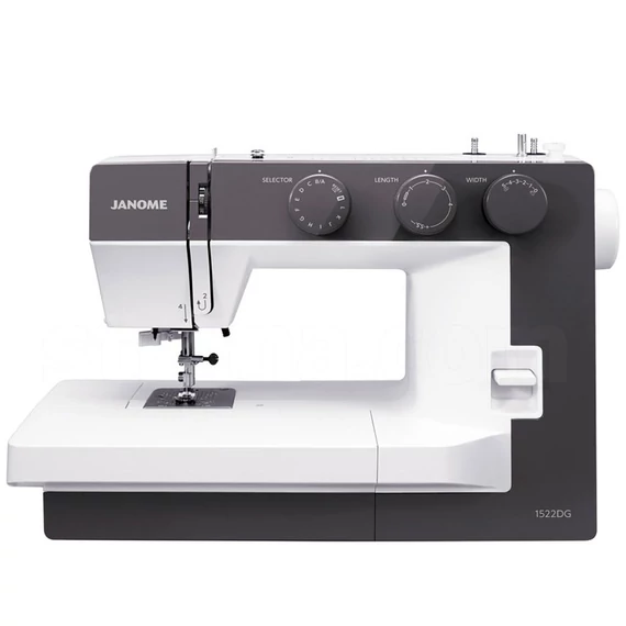 Janome 1522 szürke háztartási varrógép 25 beépített öltéssel