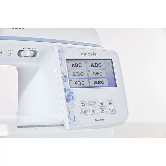 Brother Innovis 2700 háztartási hímző- és varrógép + Brother PE-Design Plus 2 hímzőminta tervező szoftver
