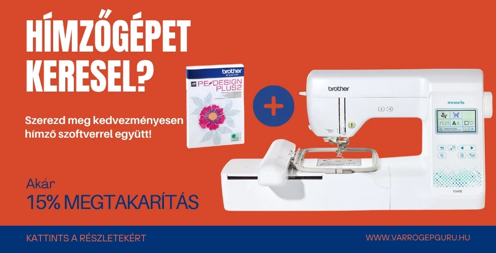 Hímzőgépek kedvezményesen tervező szoftverrel