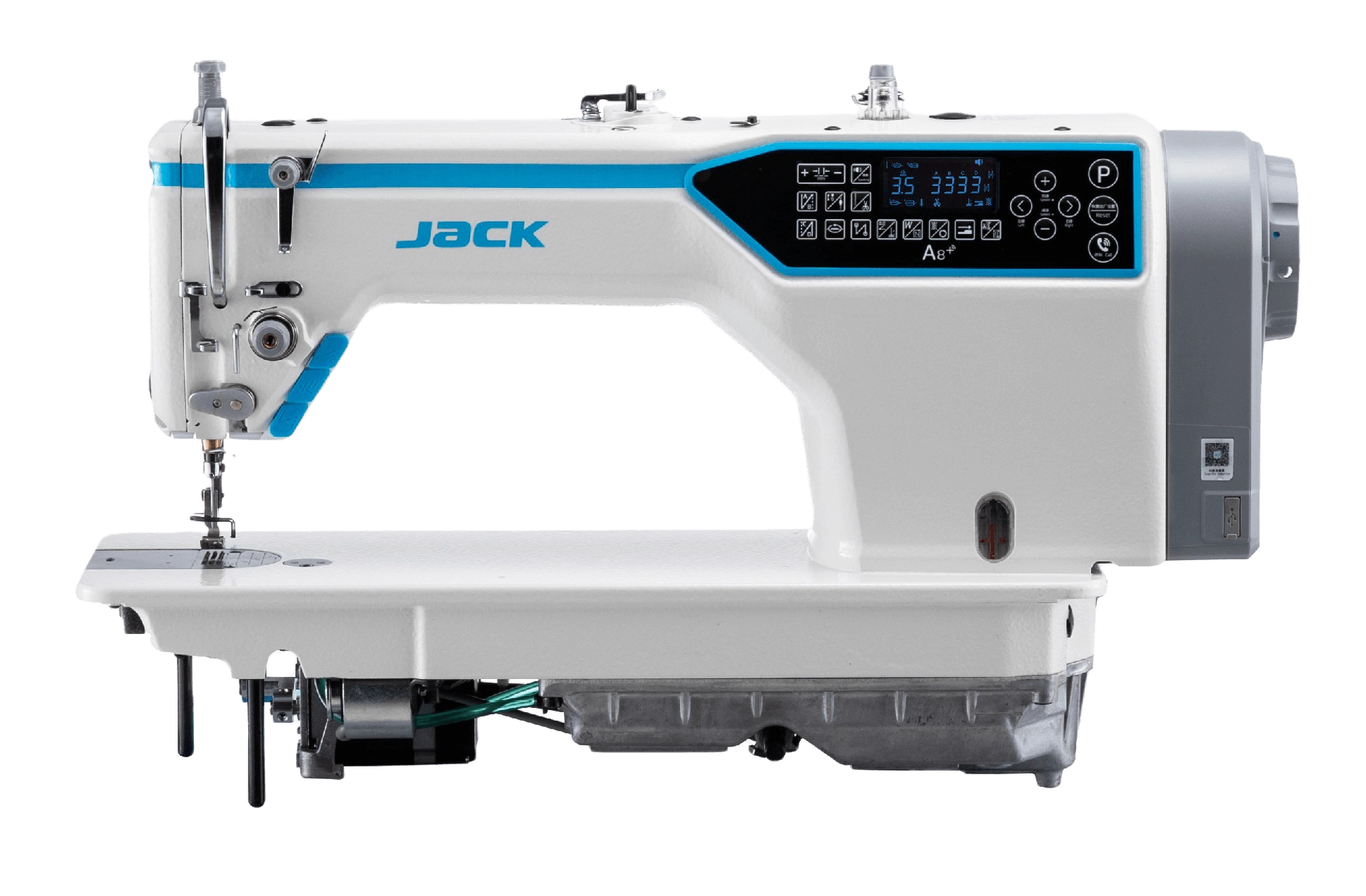 Jack A8+ ipari gyorsvarrógép 